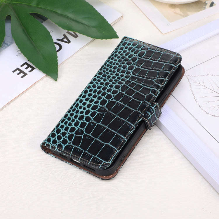 For OnePlus Nord 4 Crocodile Top Layer Cowhide Leather Phone Case(Green)