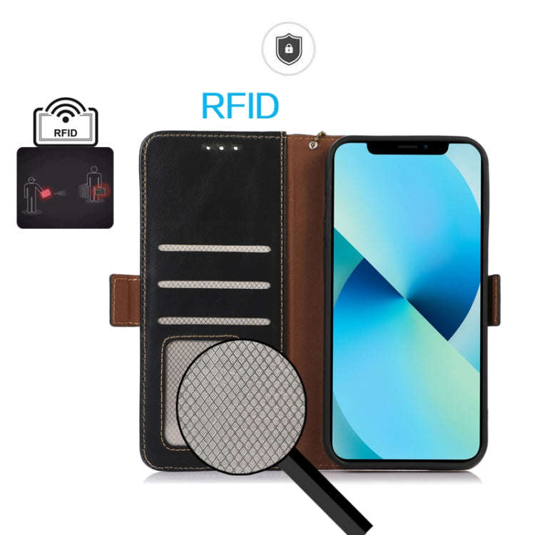 For OnePlus Nord 4 Magnetic Crazy Horse Texture Genuine Leather RFID Phone Case(Black)