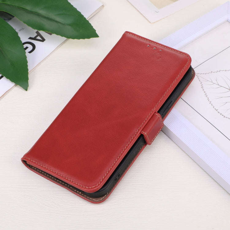 For OnePlus Nord 4 Magnetic Crazy Horse Texture Genuine Leather RFID Phone Case(Red)