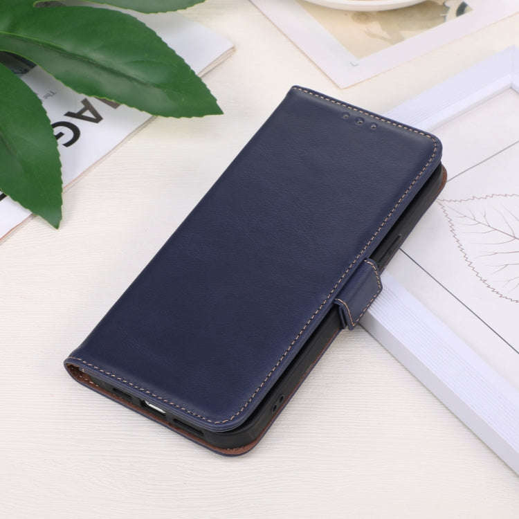For OnePlus Nord 4 Magnetic Crazy Horse Texture Genuine Leather RFID Phone Case(Blue)