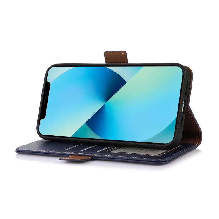 For OnePlus Nord 4 Magnetic Crazy Horse Texture Genuine Leather RFID Phone Case(Blue)