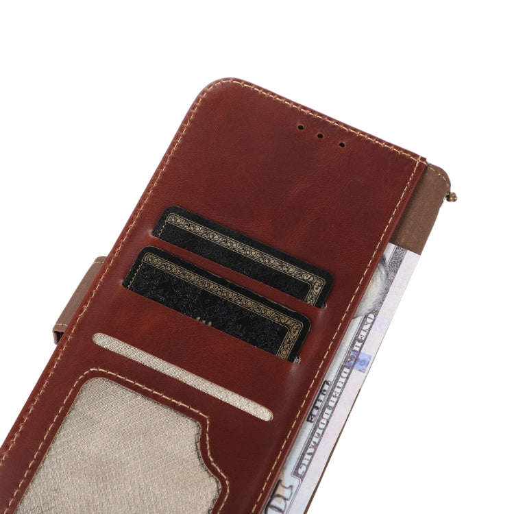 For OnePlus Nord 4 Magnetic Crazy Horse Texture Genuine Leather RFID Phone Case(Brown)