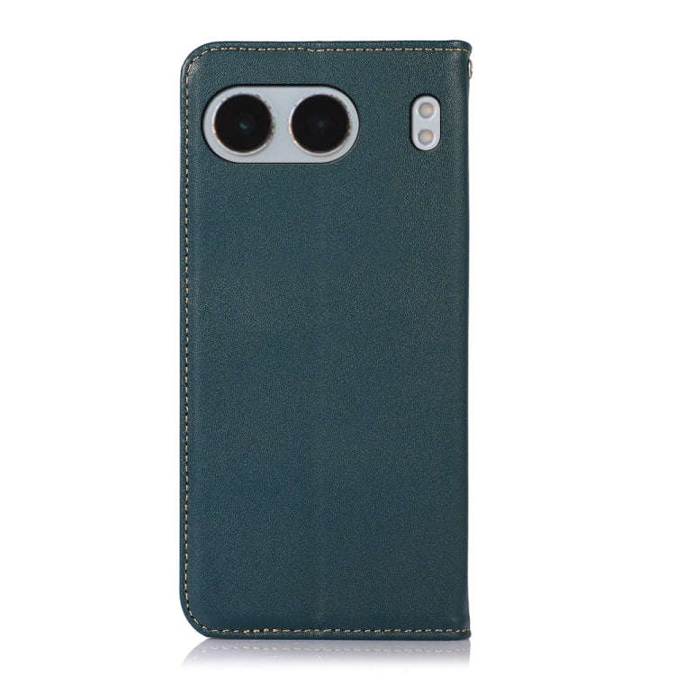 For OnePlus Nord 4 KHAZNEH Nappa Top Layer Cowhide Leather Phone Case(Green)
