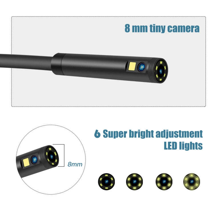 P40 5.5mm 1080P IP68 Waterproof 4.3 inch Highlight Screen Dual Camera Digital Endoscope, Length:2...