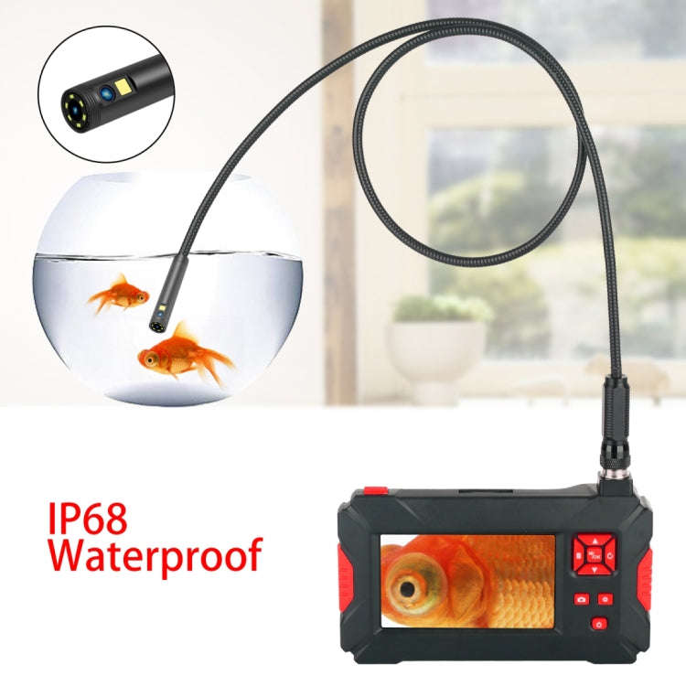 P30 5.5mm 1080P IP68 Waterproof 4.3 inch Screen Dual Camera Digital Endoscope, Length:1m Snake Tu...