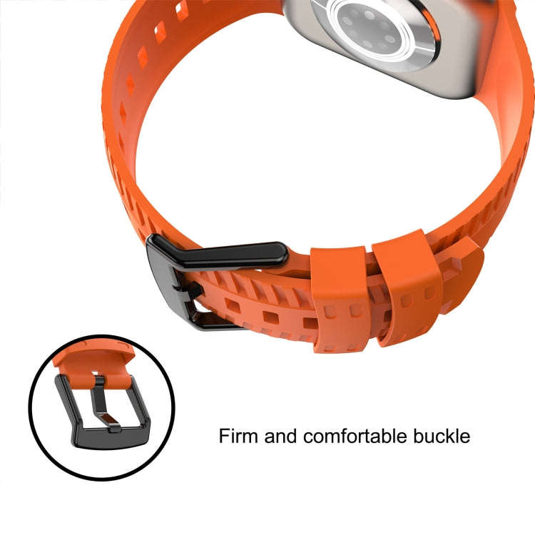 Tire Texture Silicone Watch Band For Apple Watch Series 9 45mm(Midnight Blue)