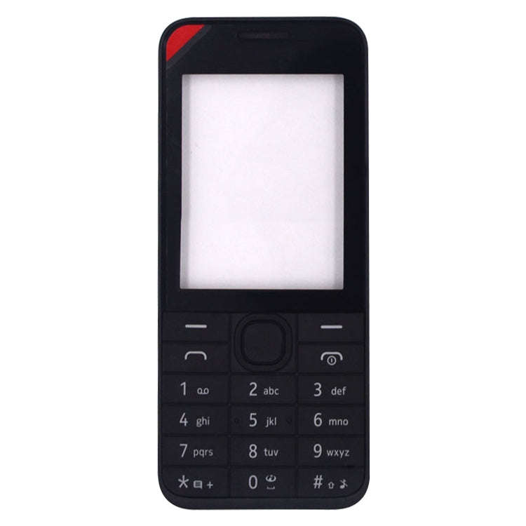 For Nokia 208 Full Housing Cover(Black)
