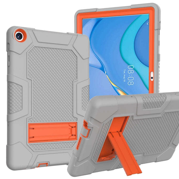 For Huawei MatePad T 10s / T10 Contrast Color Robot B3 Silicone Hybrid PC Tablet Case with Holder...