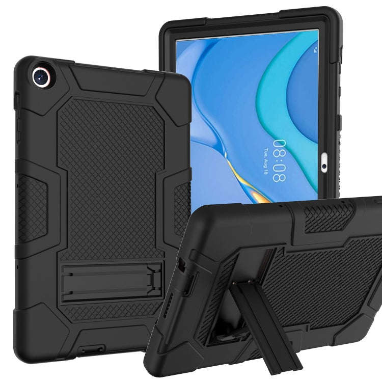 For Huawei MatePad T 10s / T10 Contrast Color Robot B3 Silicone Hybrid PC Tablet Case with Holder...