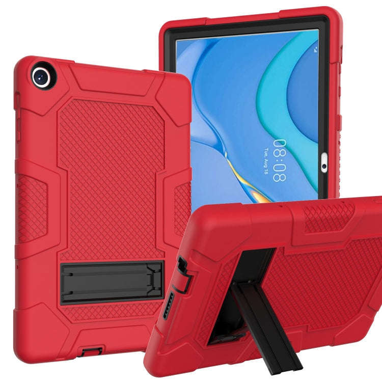 For Huawei MatePad T 10s / T10 Contrast Color Robot B3 Silicone Hybrid PC Tablet Case with Holder...