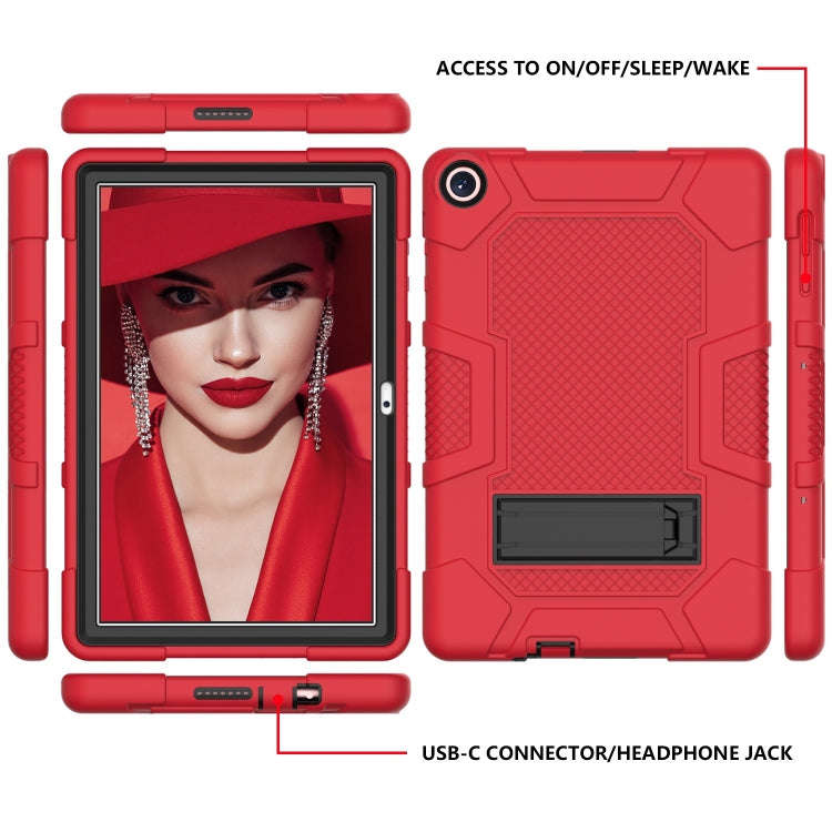 For Huawei MatePad T 10s / T10 Contrast Color Robot B3 Silicone Hybrid PC Tablet Case with Holder...