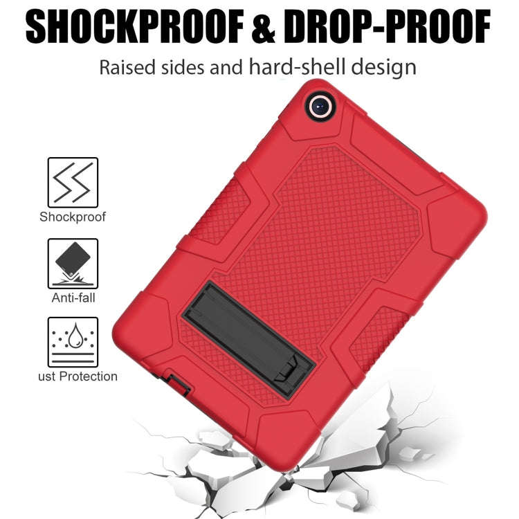 For Huawei MatePad T 10s / T10 Contrast Color Robot B3 Silicone Hybrid PC Tablet Case with Holder...