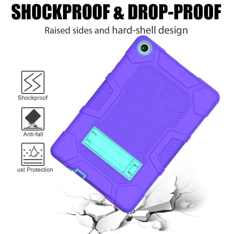 For Huawei MatePad T 10s / T10 Contrast Color Robot B3 Silicone Hybrid PC Tablet Case with Holder...
