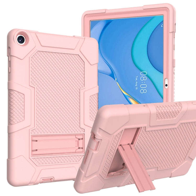 For Huawei MatePad T 10s / T10 Contrast Color Robot B3 Silicone Hybrid PC Tablet Case with Holder...
