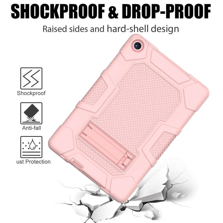 For Huawei MatePad T 10s / T10 Contrast Color Robot B3 Silicone Hybrid PC Tablet Case with Holder...