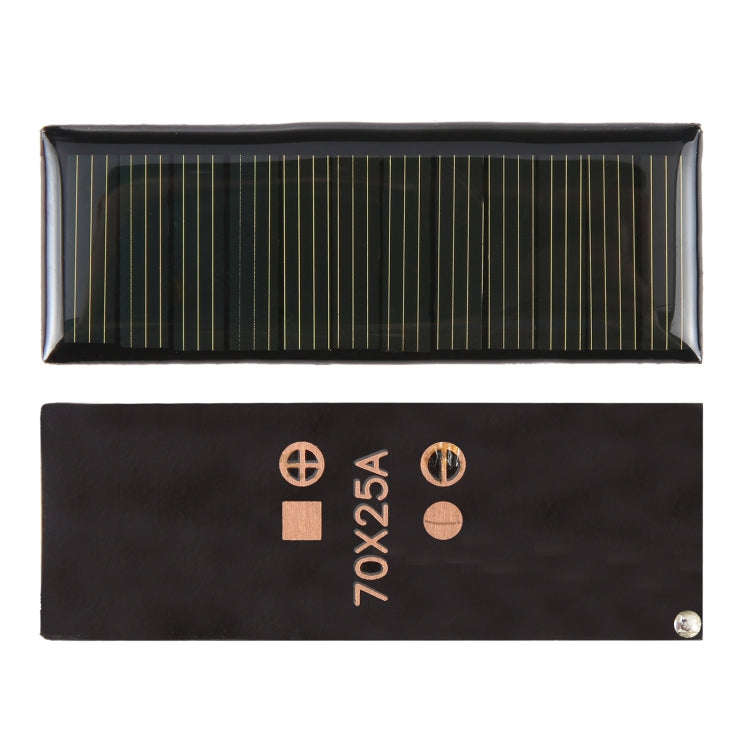 6V 0.2W 60mAh 70 x 25mm DIY Sun Power Battery Solar Panel Module Cell