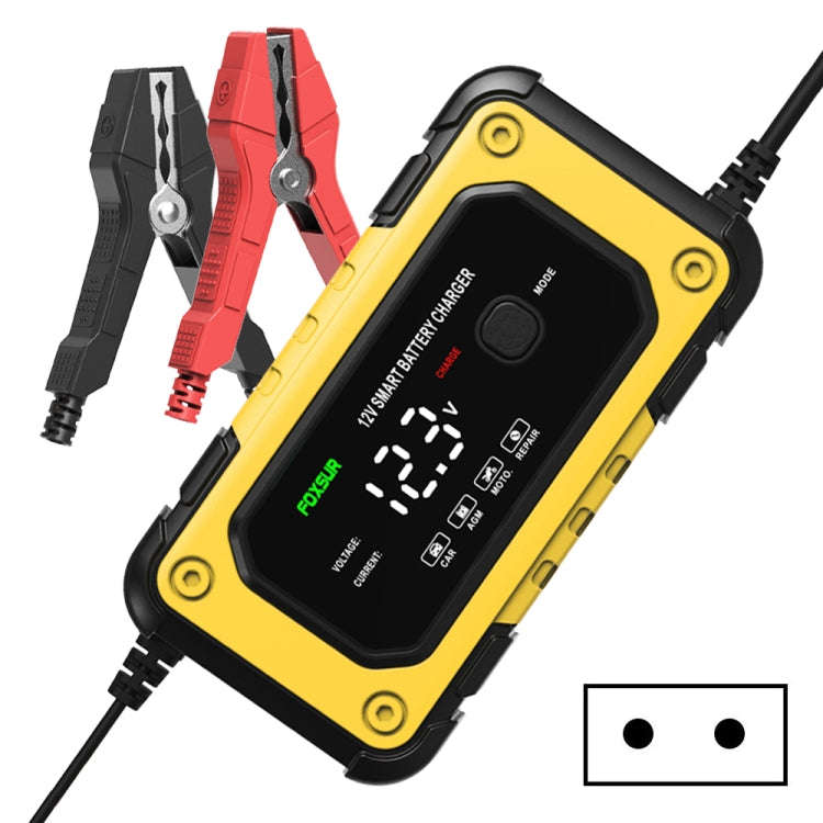 FOXSUR FBC1206E 6A 12V Car / Motorcycle Smart Battery Charger(EU Plug)