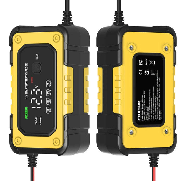 FOXSUR FBC1206E 6A 12V Car / Motorcycle Smart Battery Charger(AU Plug)