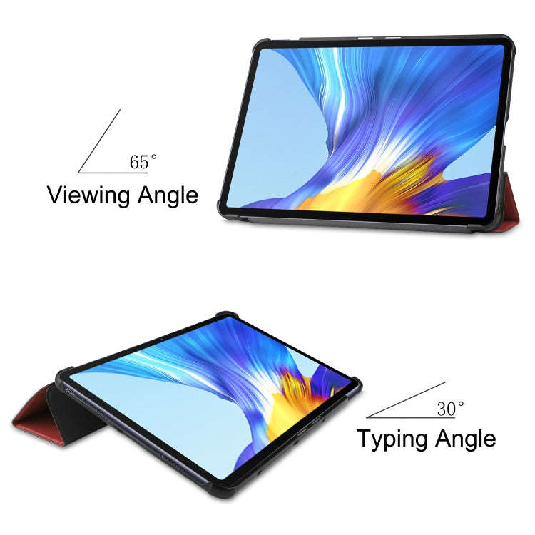 For Huawei Honor V6 / MatePad 10.4 inch Universal Solid Color Anti-fall Horizontal Flip Tablet PC...