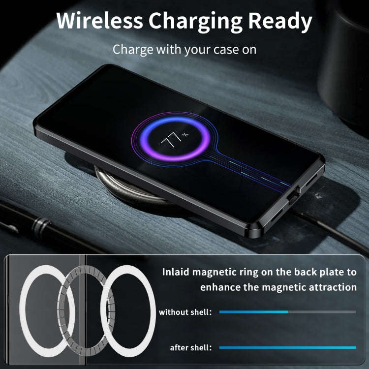 For Sony Xperia 1 VI Frosted Metal MagSafe Magnetic Phone Case(Black)