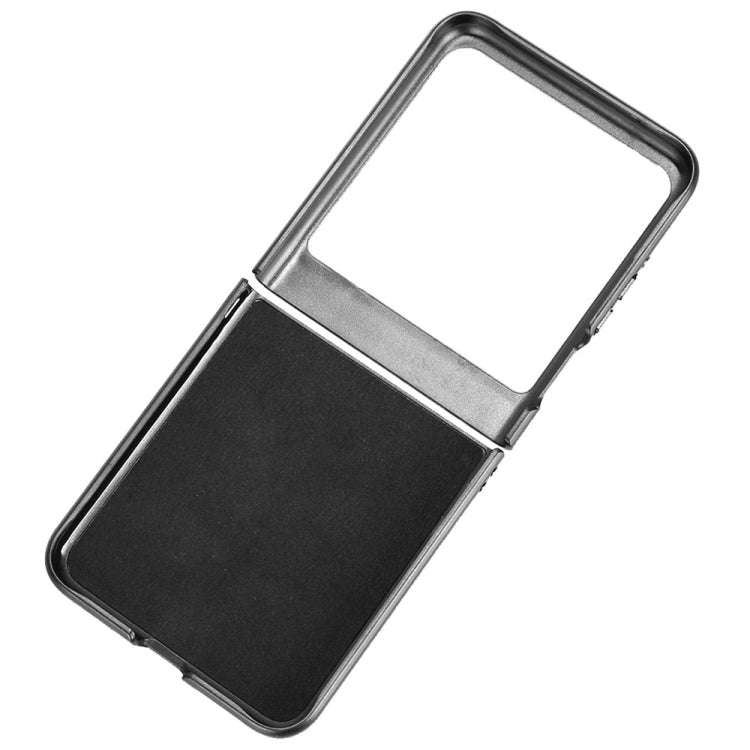 For Motorola Razr 50 Litchi Texture Back Cover Phone Case(Black)