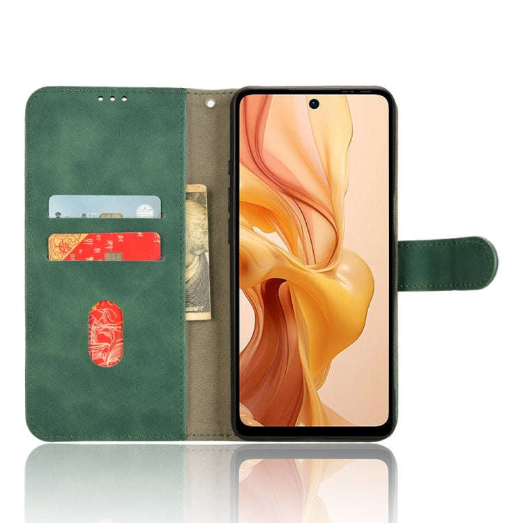For Ulefone Note 18 Ultra Skin Feel Magnetic Flip Leather Phone Case(Green)