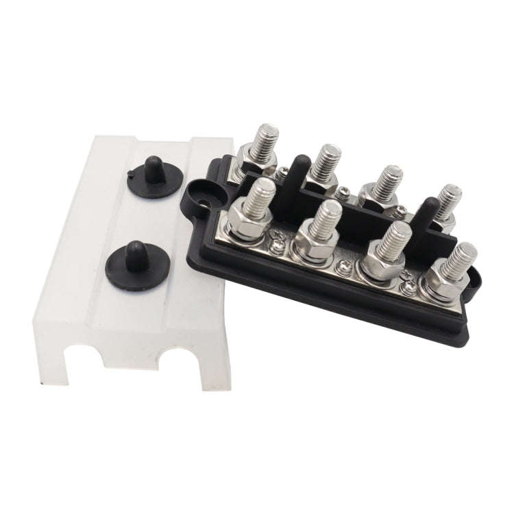 CP-3156 M8 RV Modified Yacht Double-row 4-way Busbar with Dust Cover
