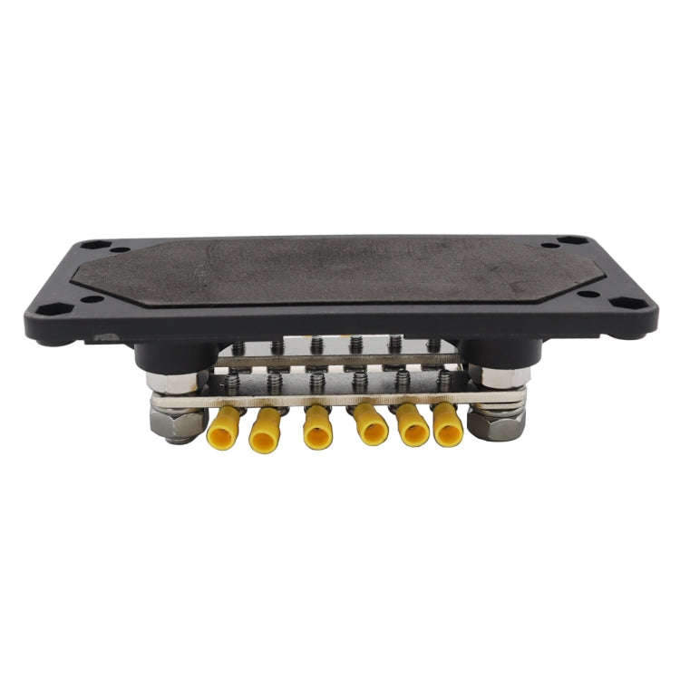 CP-3160 1 Pair 300A 12-48V RV Yacht Modified Double Row 12-way M6 Terminal Busbar with 24pcs Term...