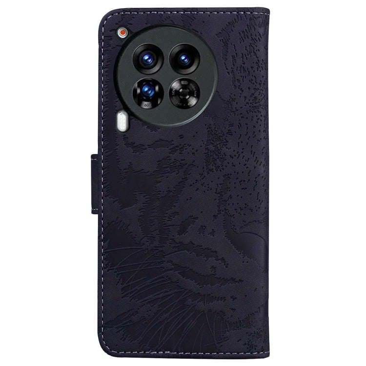 For Tecno Camon 30 Premier 5G Tiger Embossing Pattern Flip Leather Phone Case(Black)