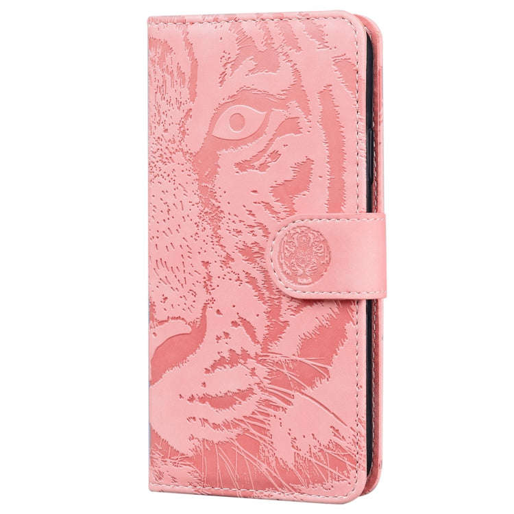 For Tecno Pova 6 / Pova 6 Pro Tiger Embossing Pattern Flip Leather Phone Case(Pink)