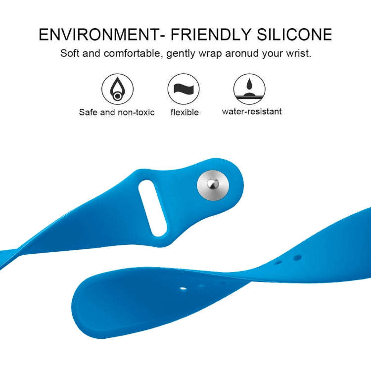 For Fitbit Versa 2 / Fitbit Versa / Fitbit Versa Lite Solid Color Silicone Watch Band, Size:S(Bri...