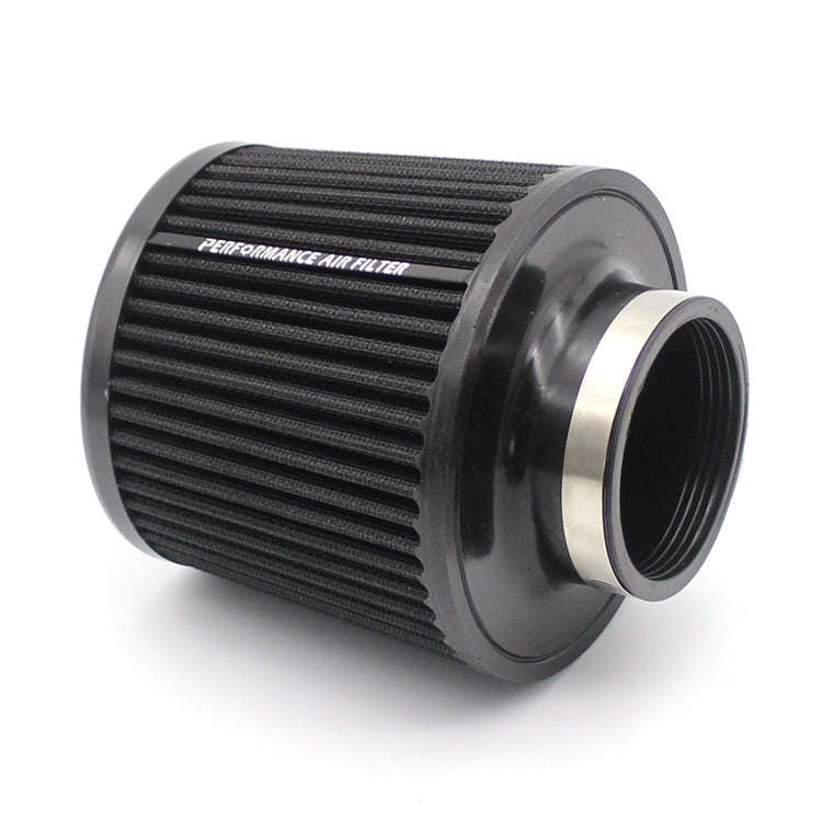XH-UN077-079 Car High Flow Cold Cone Engine Air Intake Filter, Size:63mm(Black)