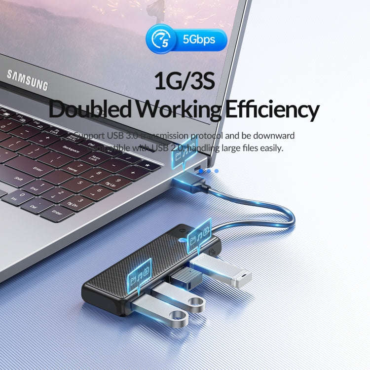 ORICO PAPW4A-U3 4 in 1 USB to USB Multi-function Docking Station HUB Adapter(Black)