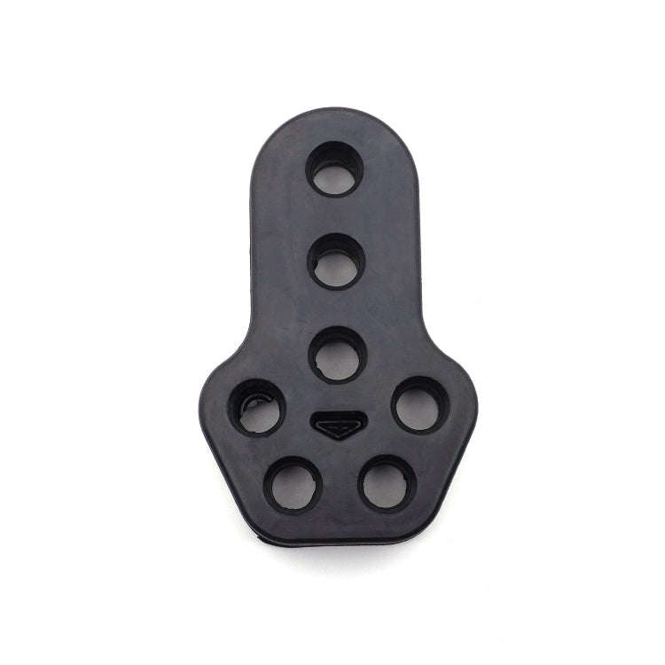 XH-6282 7 Holes Car Exhaust Hanger Bushing Muffler Rubber Insulator Mount Bracket(Black)