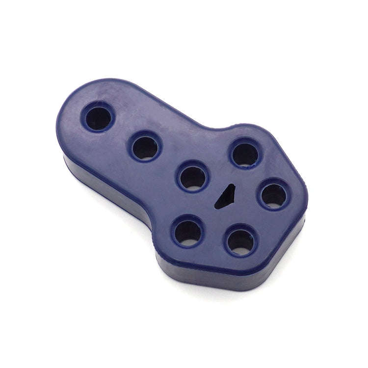 XH-6282 7 Holes Car Exhaust Hanger Bushing Muffler Rubber Insulator Mount Bracket(Red)