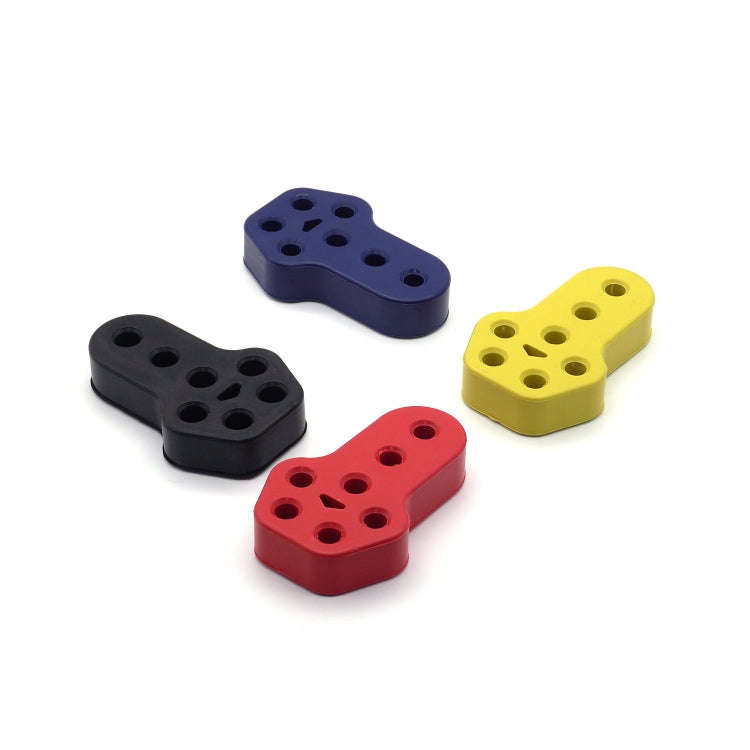 XH-6282 7 Holes Car Exhaust Hanger Bushing Muffler Rubber Insulator Mount Bracket(Black)