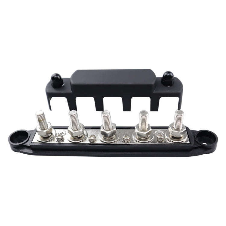 CP-4122-01 RV Yacht M8 Single Row 5-way Power Distribution Block Busbar with Cover