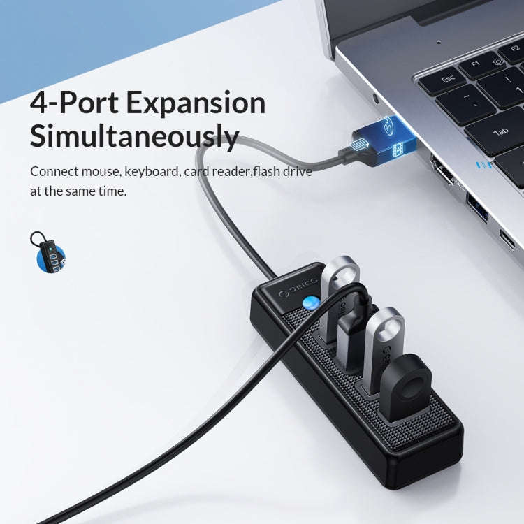 ORICO PW4U-C3 4 in 1 USB to USB Multifunctional Docking Station HUB Adapter (Blue)