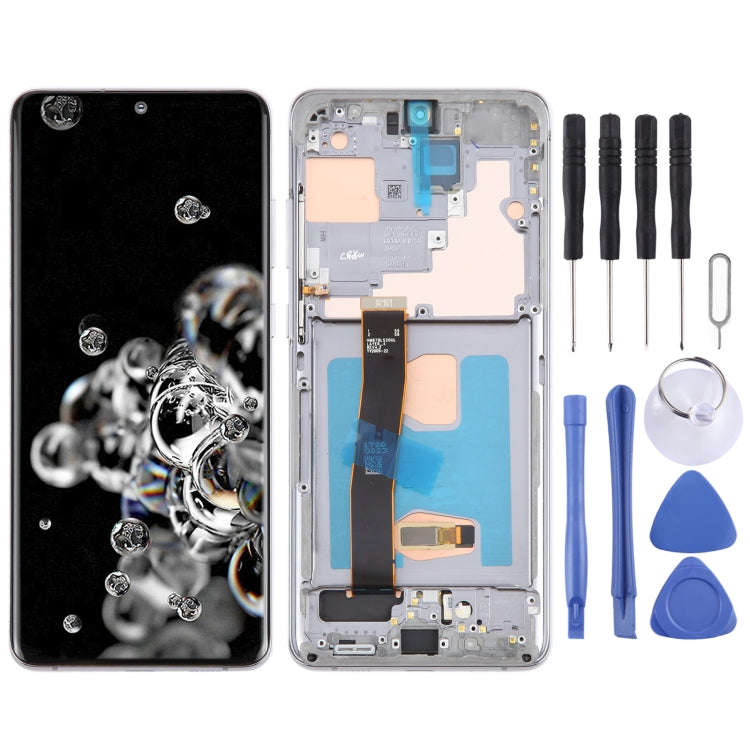 For Samsung Galaxy S20 Ultra 4G/5G SM-G988 6.67 inch OLED LCD Screen Digitizer Full Assembly with...