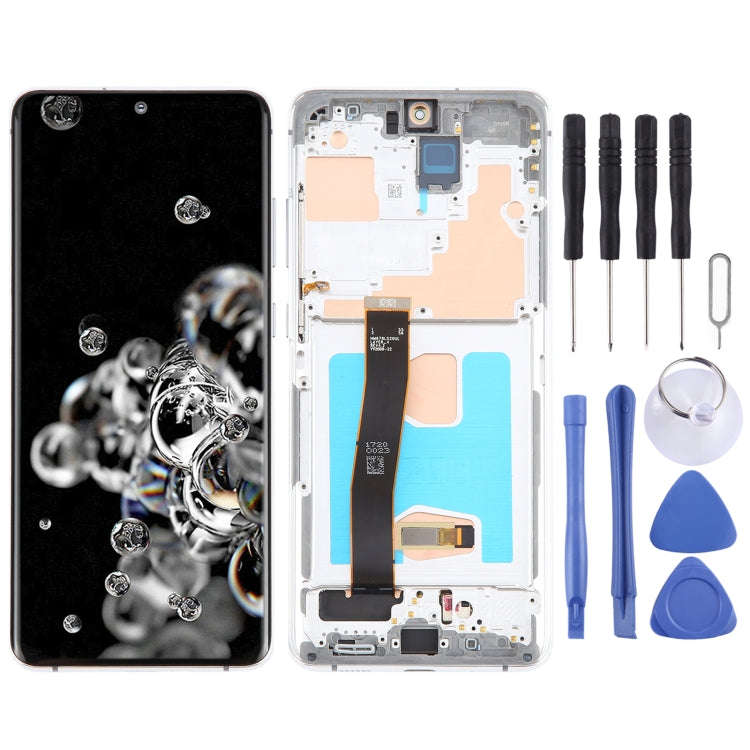 For Samsung Galaxy S20 Ultra 4G/5G SM-G988 6.67 inch OLED LCD Screen Digitizer Full Assembly with...