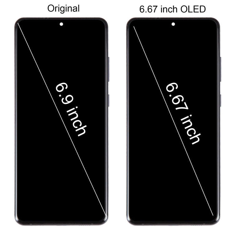 For Samsung Galaxy S20 Ultra 4G/5G SM-G988 6.67 inch OLED LCD Screen Digitizer Full Assembly with...
