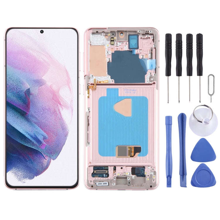 For Samsung Galaxy S21+ 5G SM-G996B 6.67 inch 6.67 inch OLED LCD Screen Digitizer Full Assembly w...