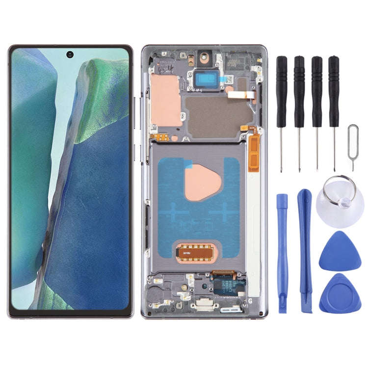 For Samsung Galaxy Note20 SM-N980 6.67 inch OLED LCD Screen Digitizer Full Assembly with Frame(Bl...