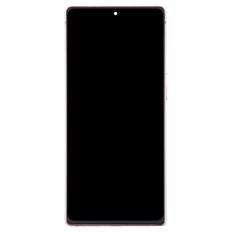 For Samsung Galaxy Note20 SM-N980 6.67 inch OLED LCD Screen Digitizer Full Assembly with Frame(Pink)