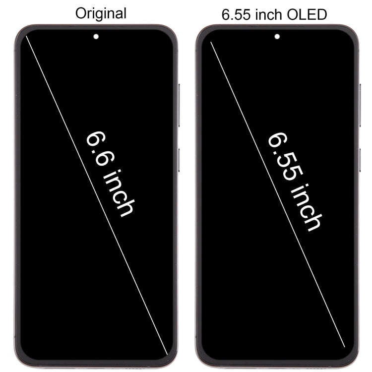 For Samsung Galaxy S23+ 5G SM-S916B 6.55 inch OLED  LCD Screen Digitizer Full Assembly with Frame