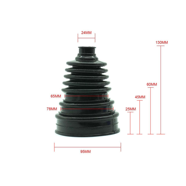 XH-6145 Car Steering Ball Rubber Dust Cover(Red)