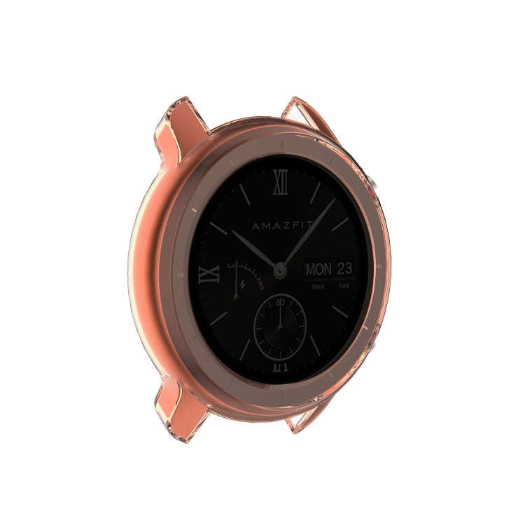 For Huami Amazfit GTR 42mm TPU Half Case Watch Case(Transparent Orange)