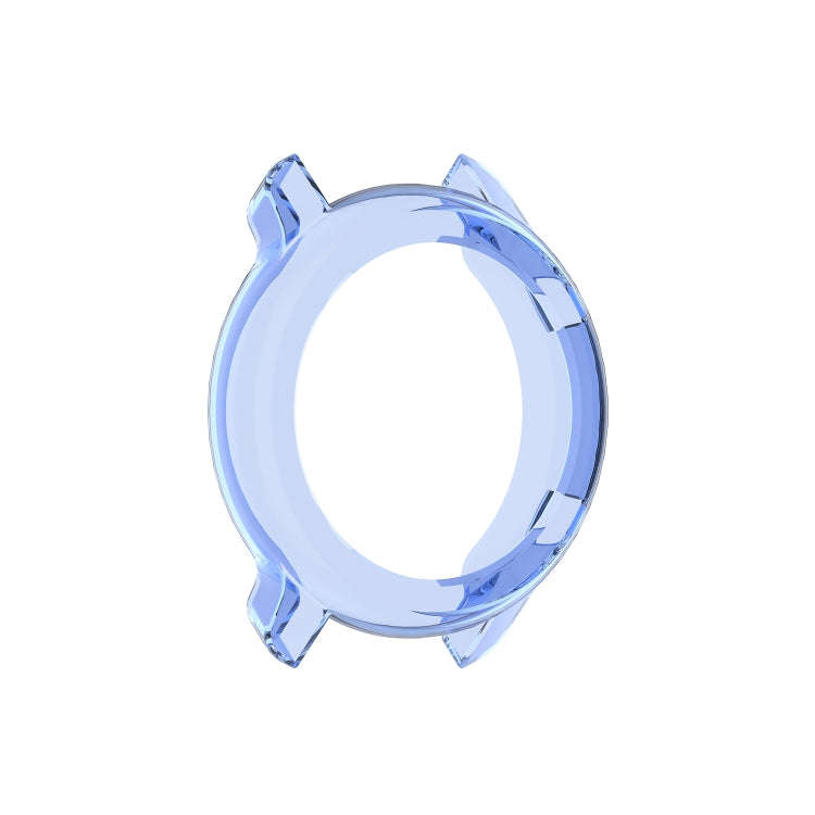 For Huami Amazfit GTR 42mm TPU Half Case Watch Case(Transparent Blue)