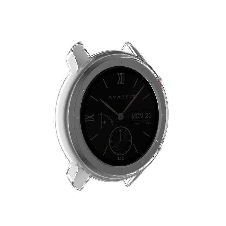 For Huami Amazfit GTR 47mm TPU Half Case Watch Case(Transparent White)