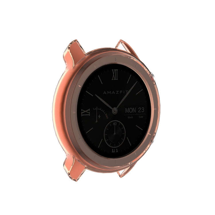 For Huami Amazfit GTR 47mm TPU Half Case Watch Case(Transparent Orange)